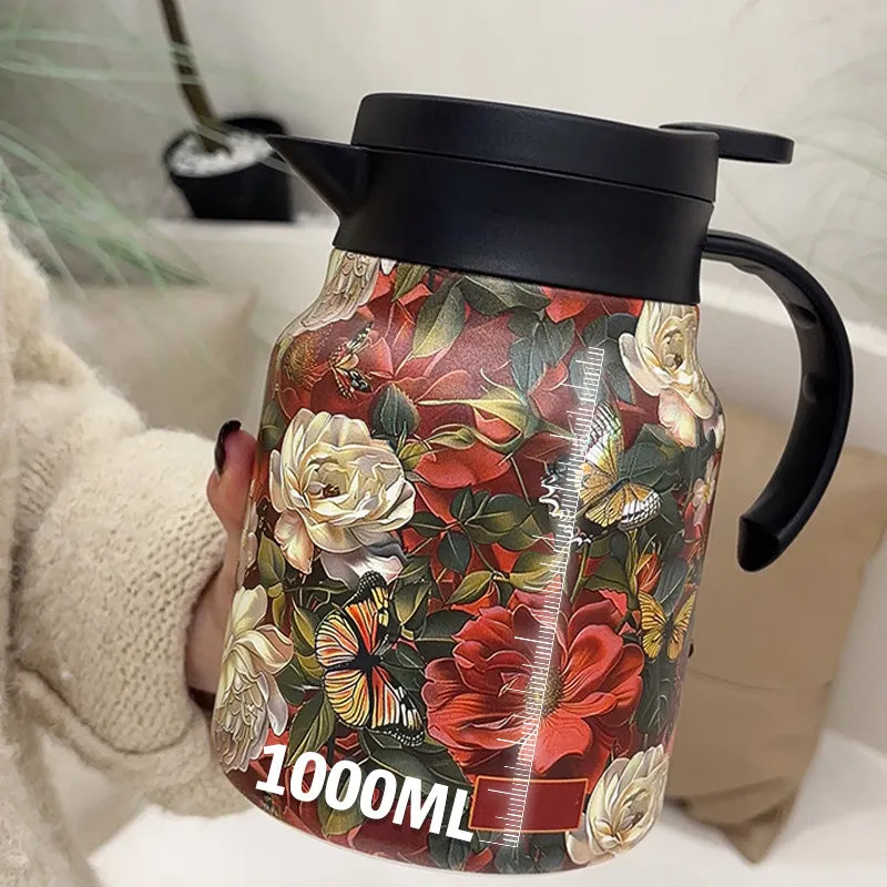 2025 HOT SALE 1000ml Vacuum Insulated Teapot with Strainer