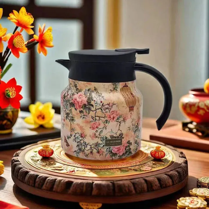 2025 HOT SALE 1000ml Vacuum Insulated Teapot with Strainer