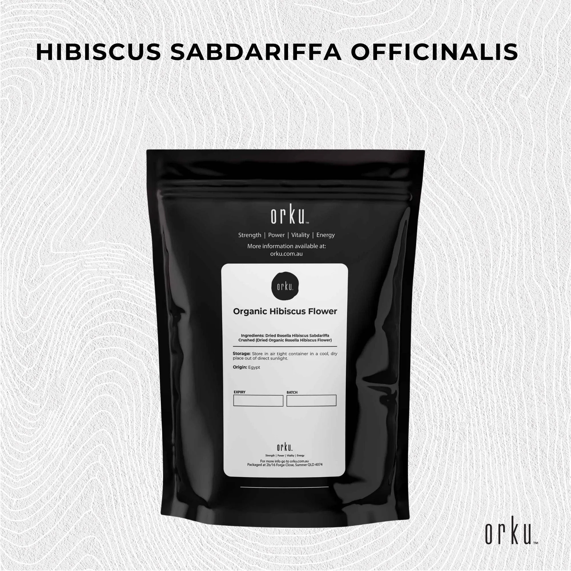 25g Organic Hibiscus Rosella Flower Crushed | Dried Herbal Tea Supplement | Caffeine-Free