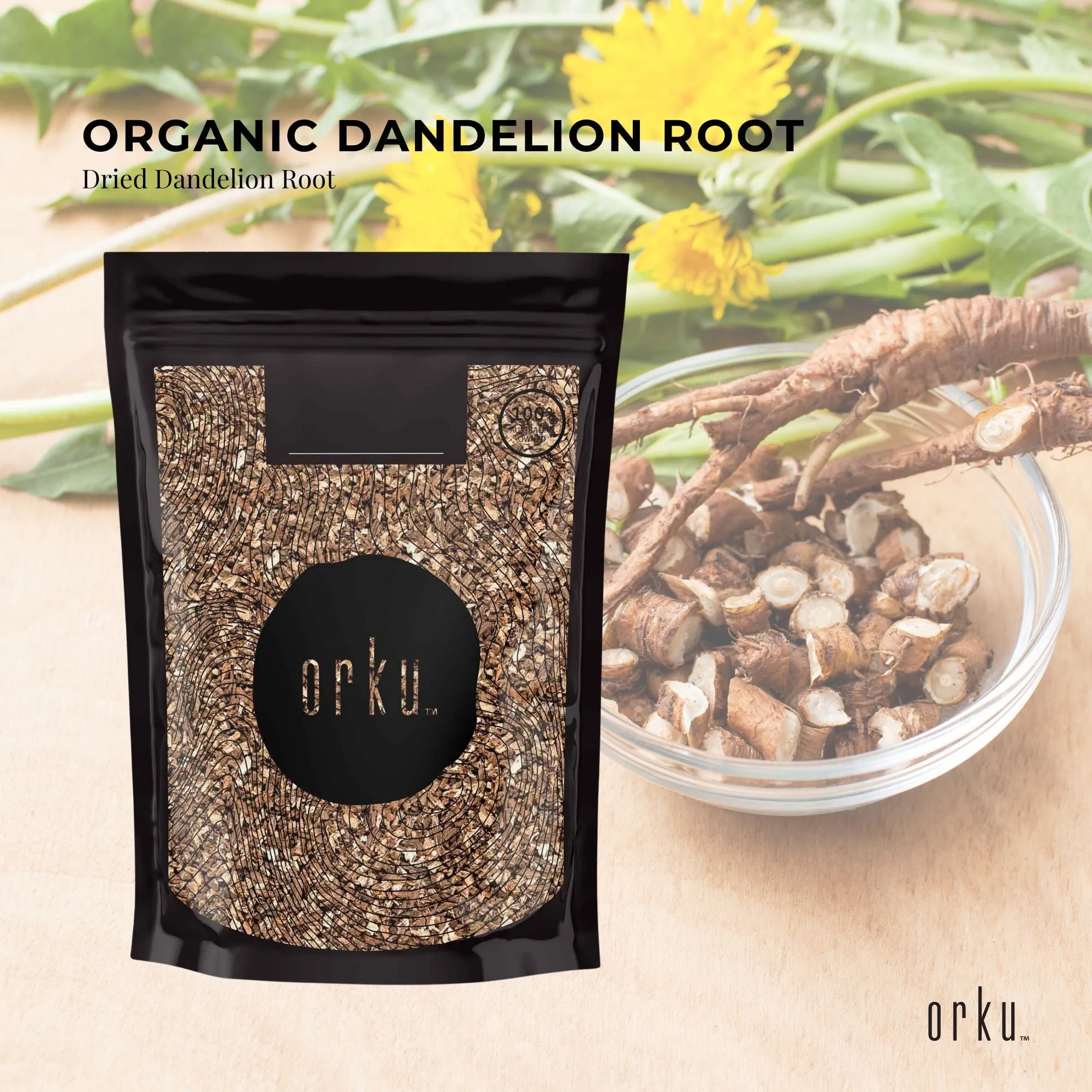 400g Organic Dandelion Root | Dried Raw Herbal Tea Supplement | Natural Detox Support