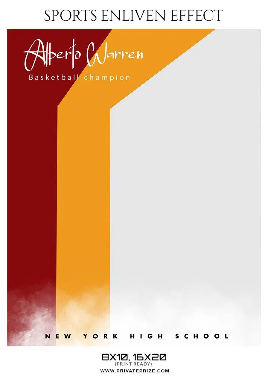 Alberto Warren - Basketball Sports Enliven Effect Photography Template