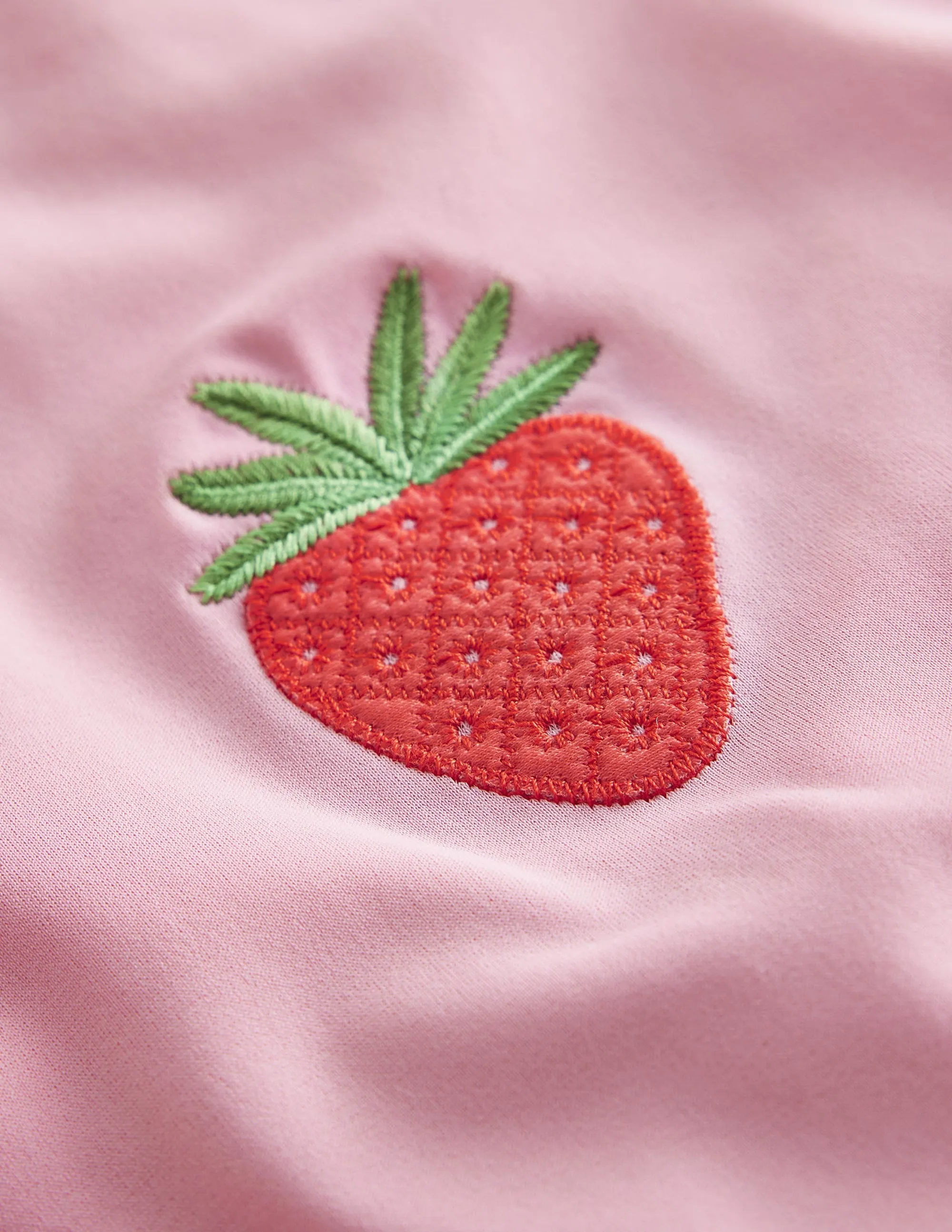 Appliqué Fruit Swimsuit-Pink Lemonade