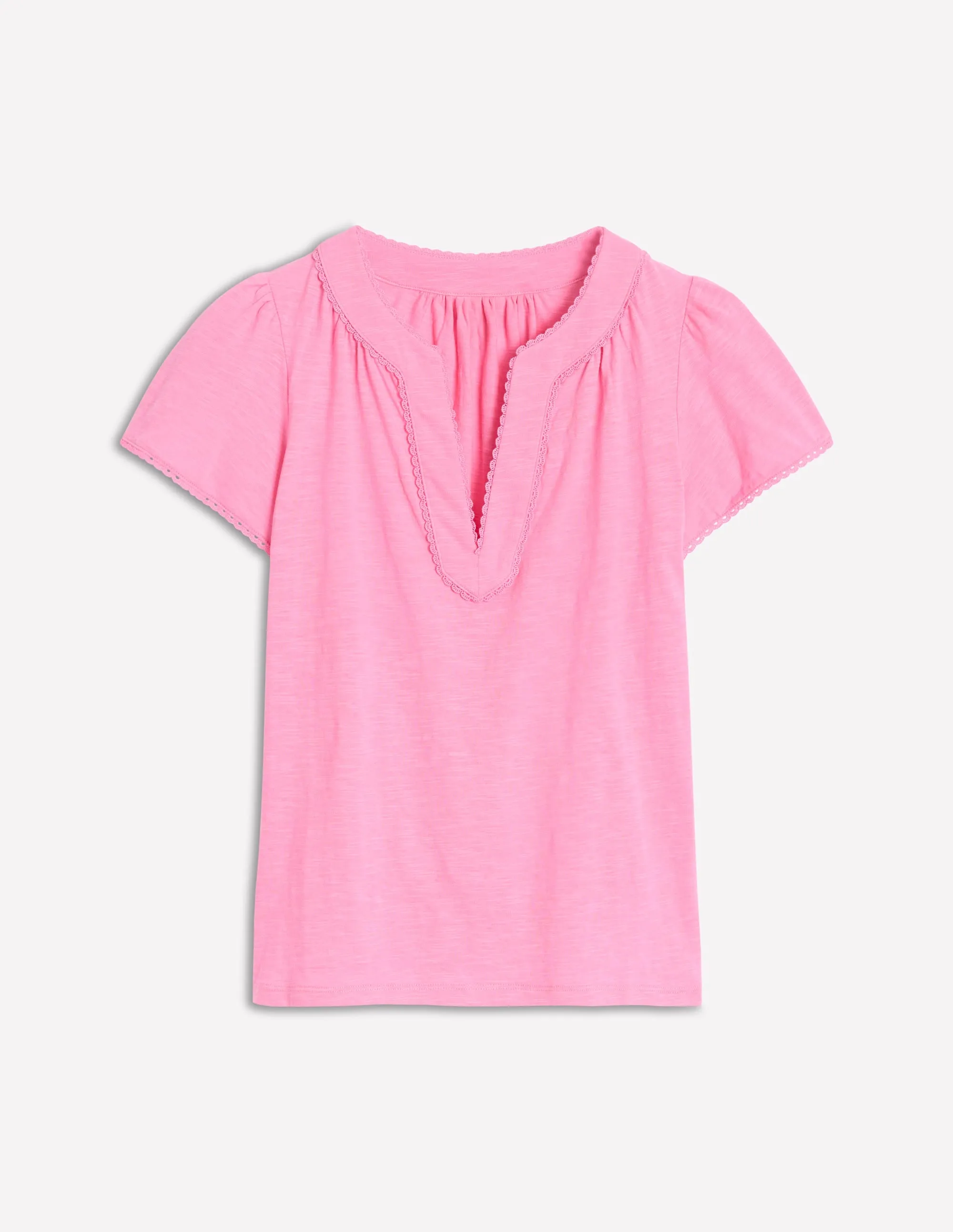 Ava Short Sleeve Top-Pink Lemonade