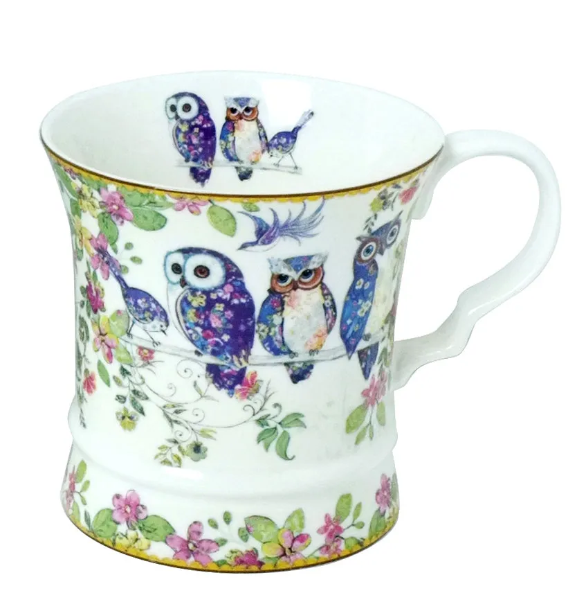 Bone China Mug w/ Gift box  Owls
