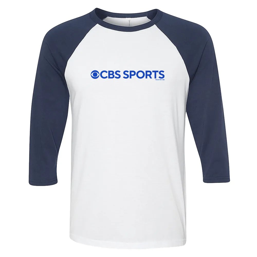 CBS Sports Logo 3/4 Sleeve Baseball T-Shirt