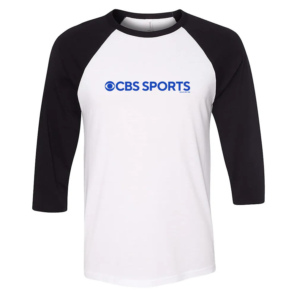CBS Sports Logo 3/4 Sleeve Baseball T-Shirt
