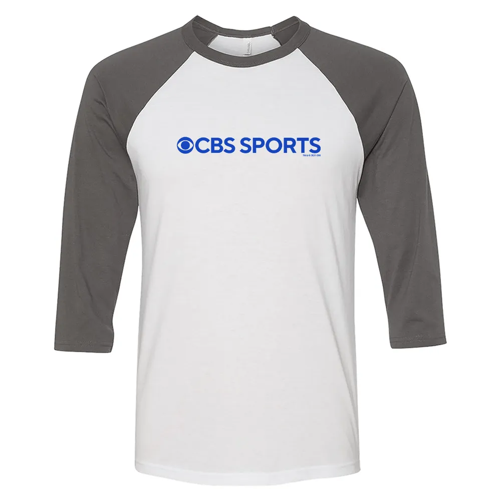CBS Sports Logo 3/4 Sleeve Baseball T-Shirt