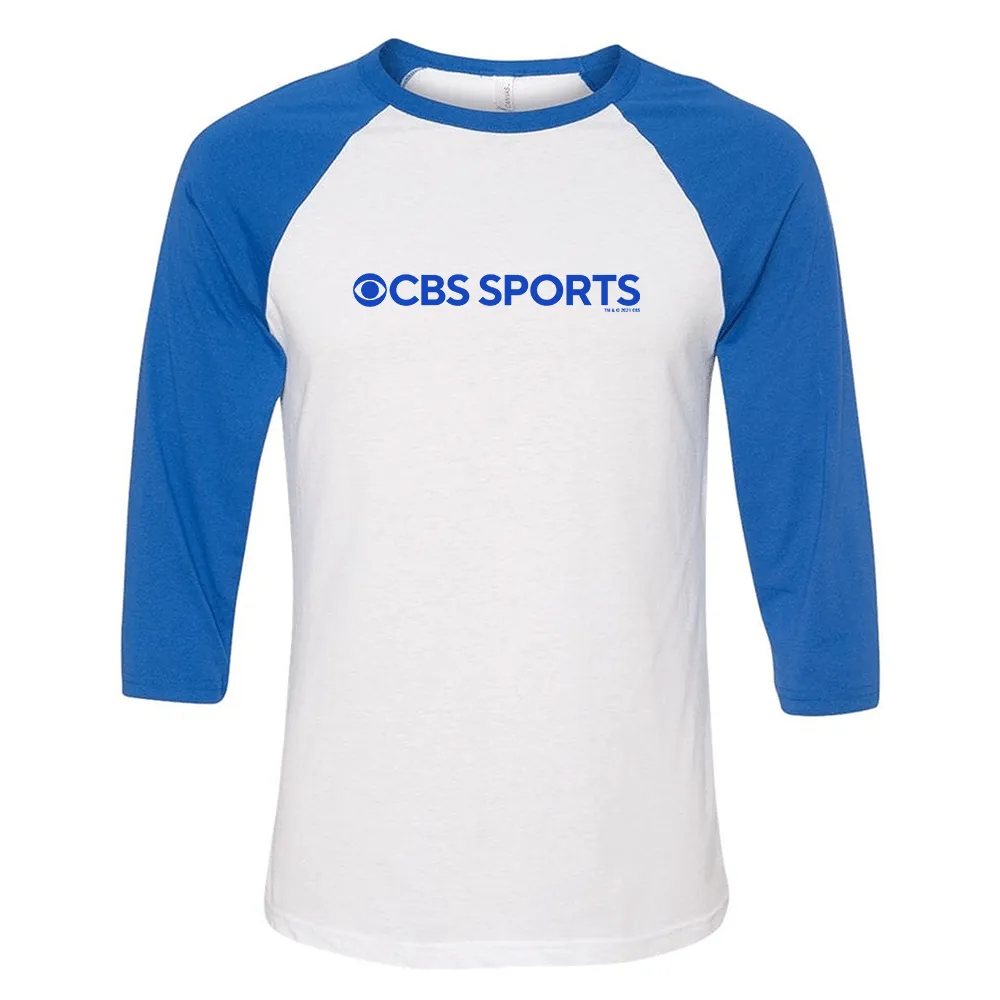 CBS Sports Logo 3/4 Sleeve Baseball T-Shirt