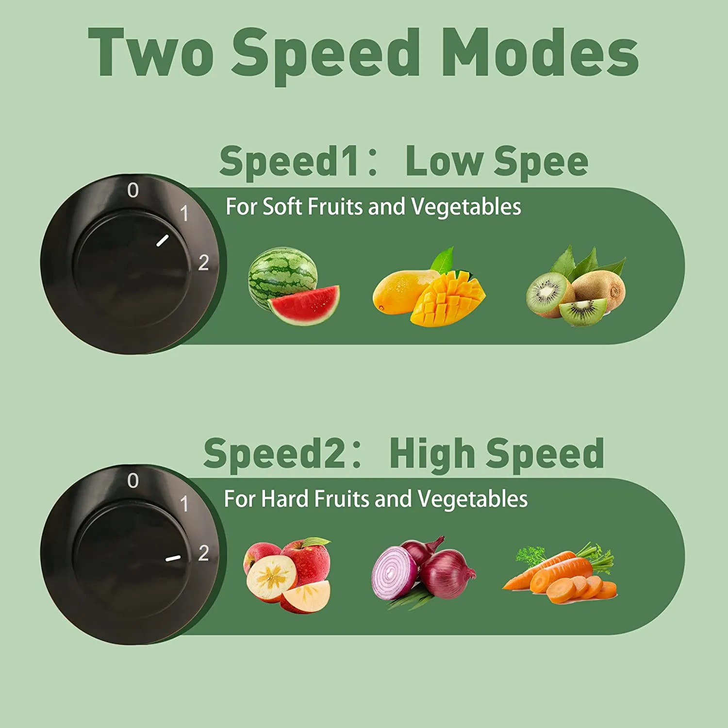 E-Macht 450W Machine Centrifugal Juicer Extractor for Wide Chute with 2 Speed Modes, BPA Free