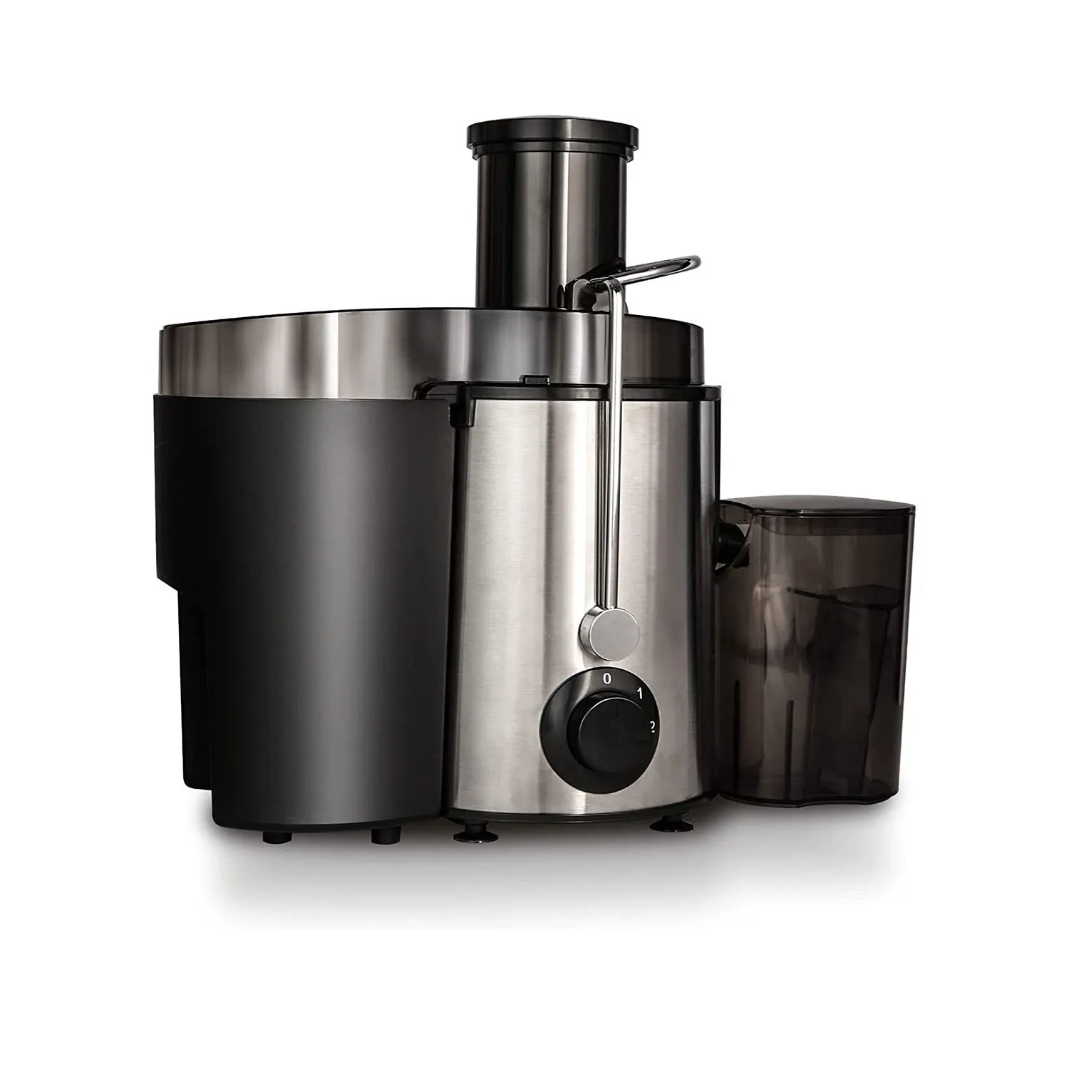E-Macht 450W Machine Centrifugal Juicer Extractor for Wide Chute with 2 Speed Modes, BPA Free