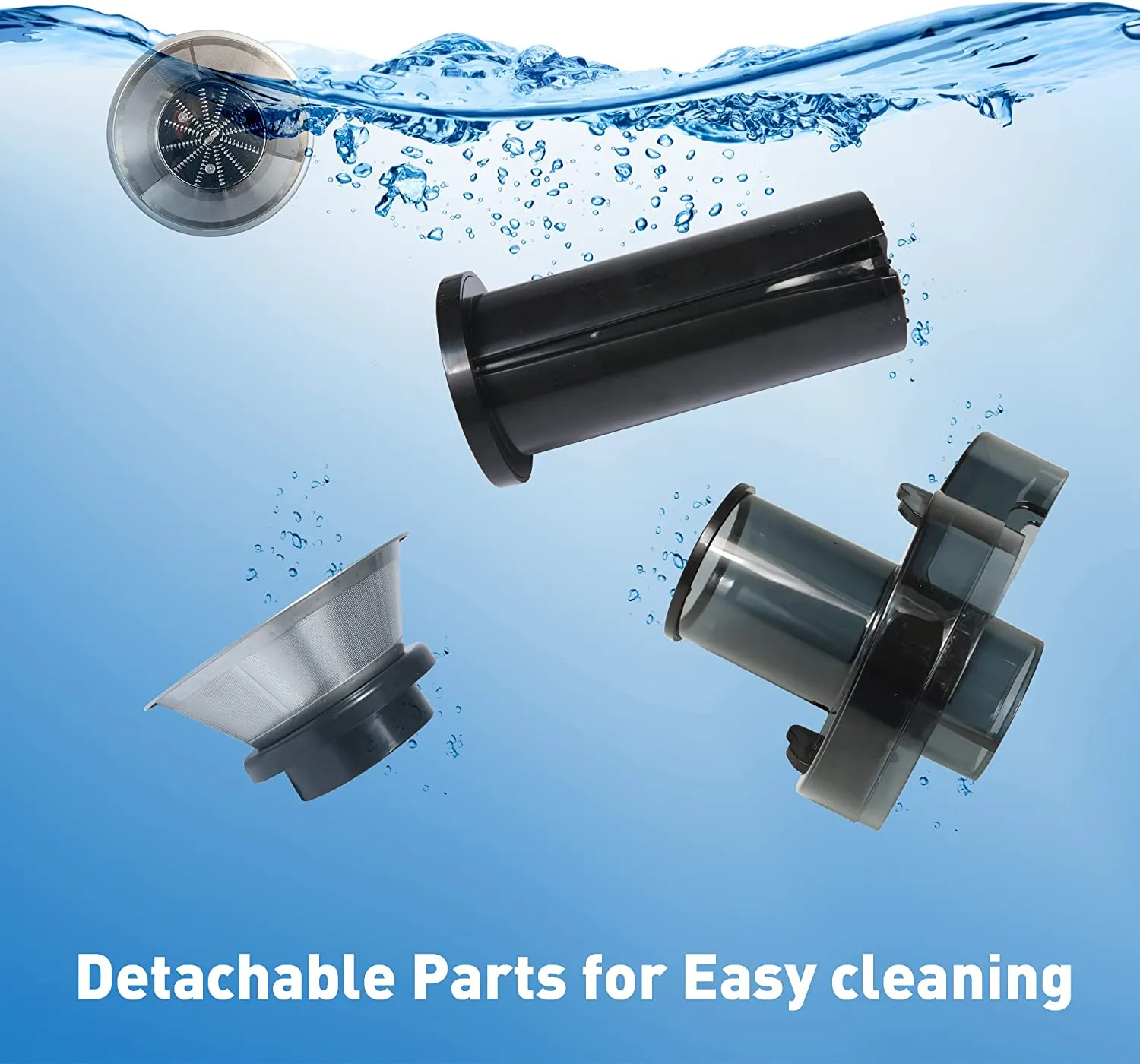 E-Macht 450W Machine Centrifugal Juicer Extractor for Wide Chute with 2 Speed Modes, BPA Free