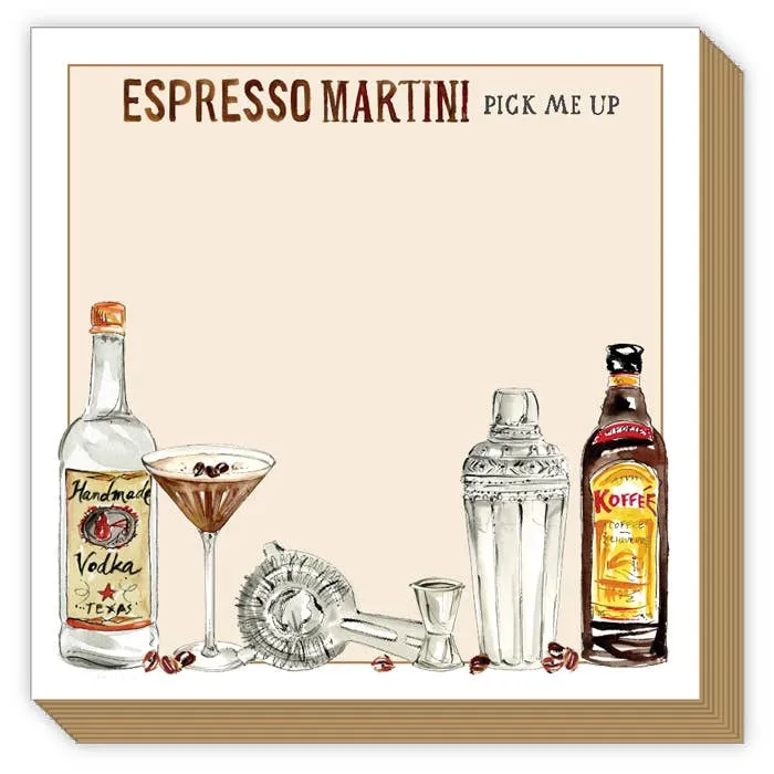 Espresso Martini Pick Me Up Notepad