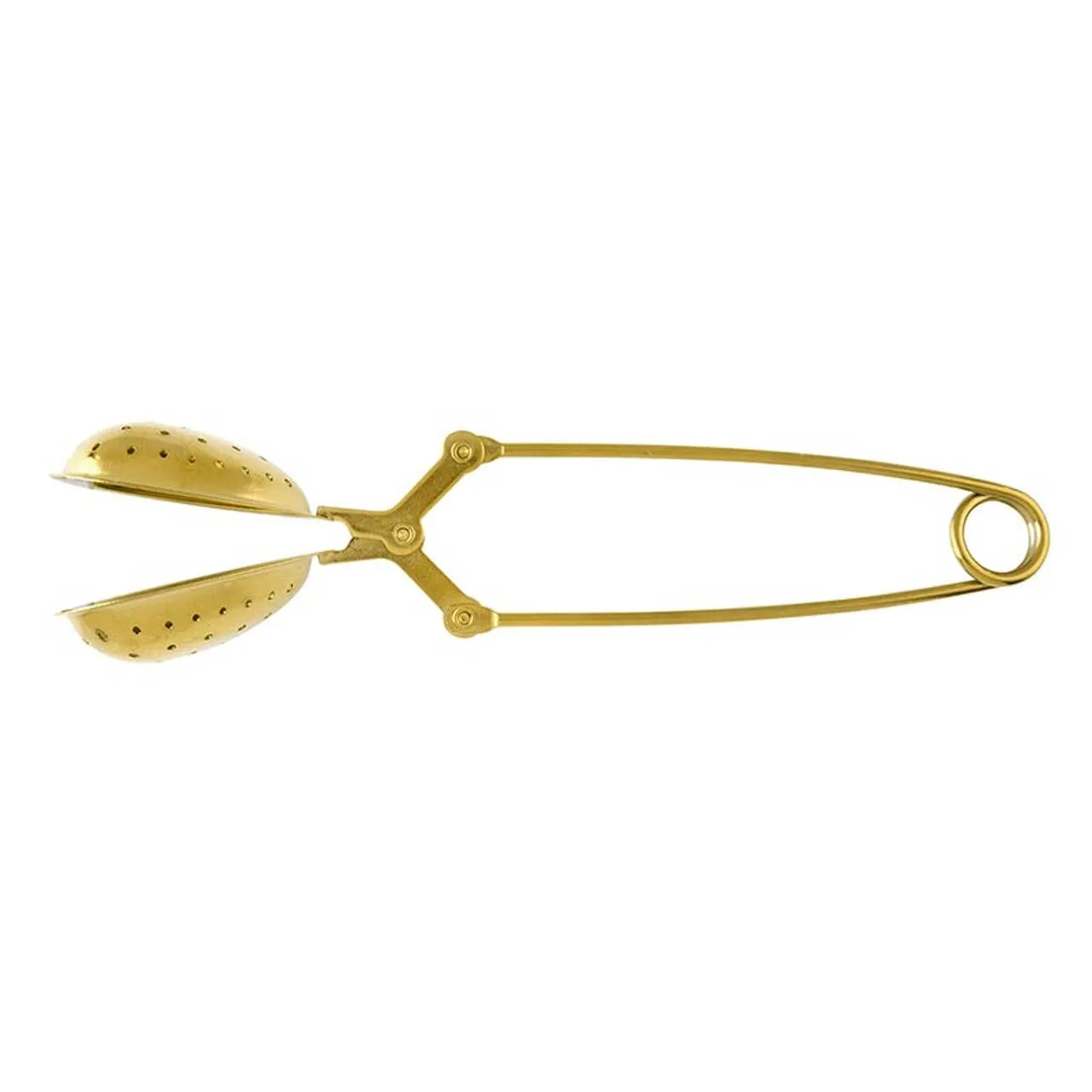 Gold Heart Tea Strainer