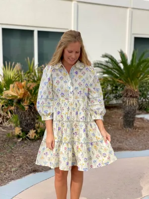 Green Tea Floral Dress