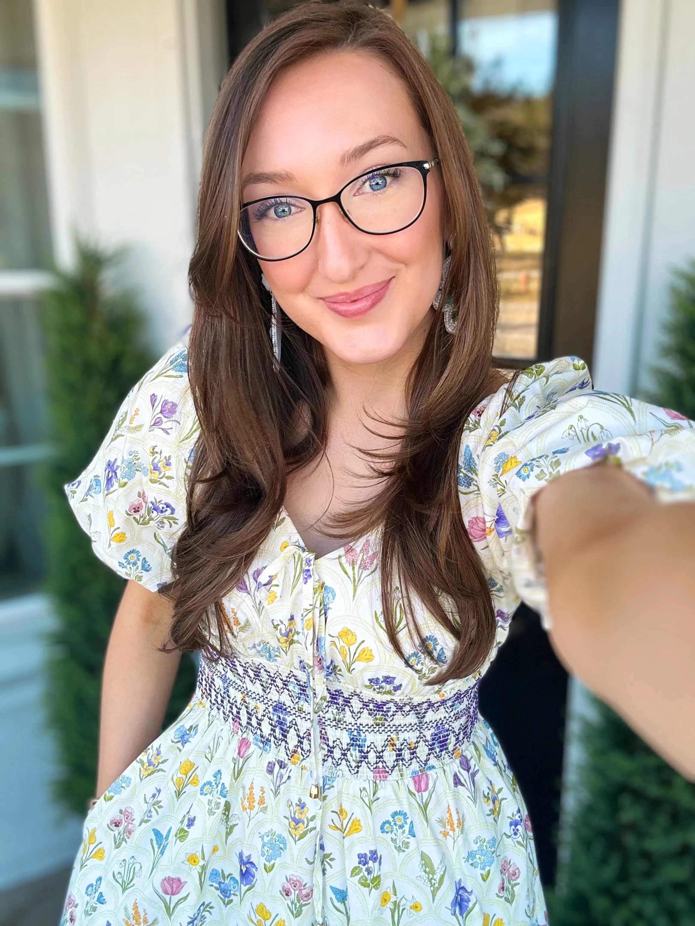Green Tea Vintage Floral Midi Dress