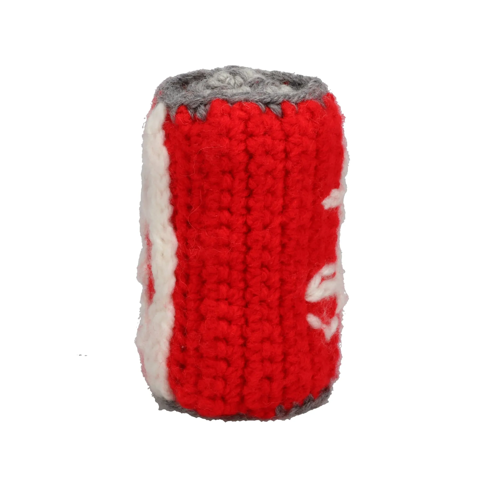 HAND KNITTING SODA CAN / RED