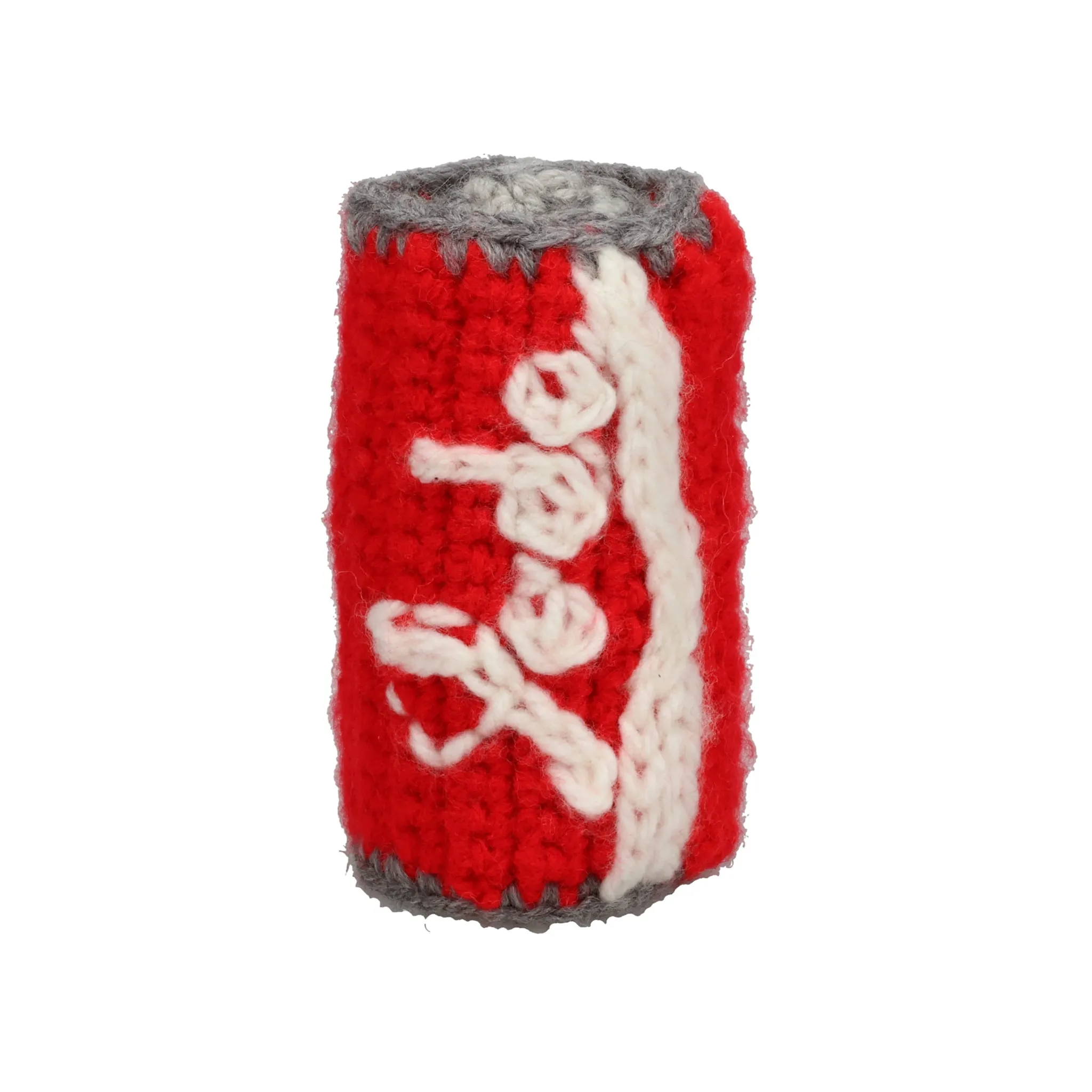 HAND KNITTING SODA CAN / RED