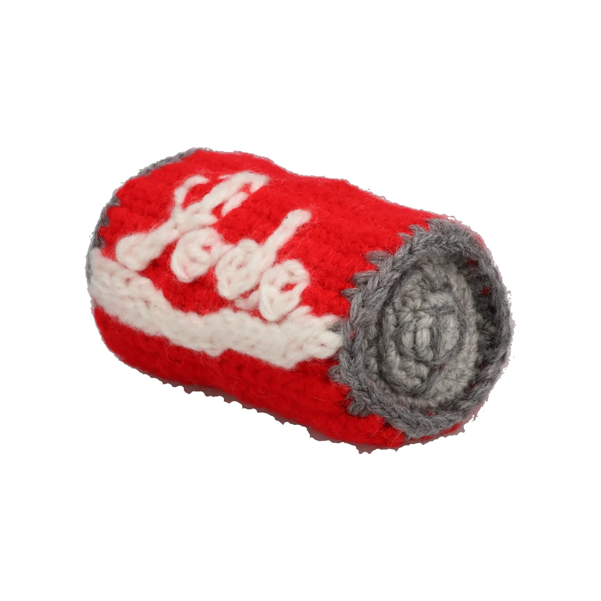 HAND KNITTING SODA CAN / RED