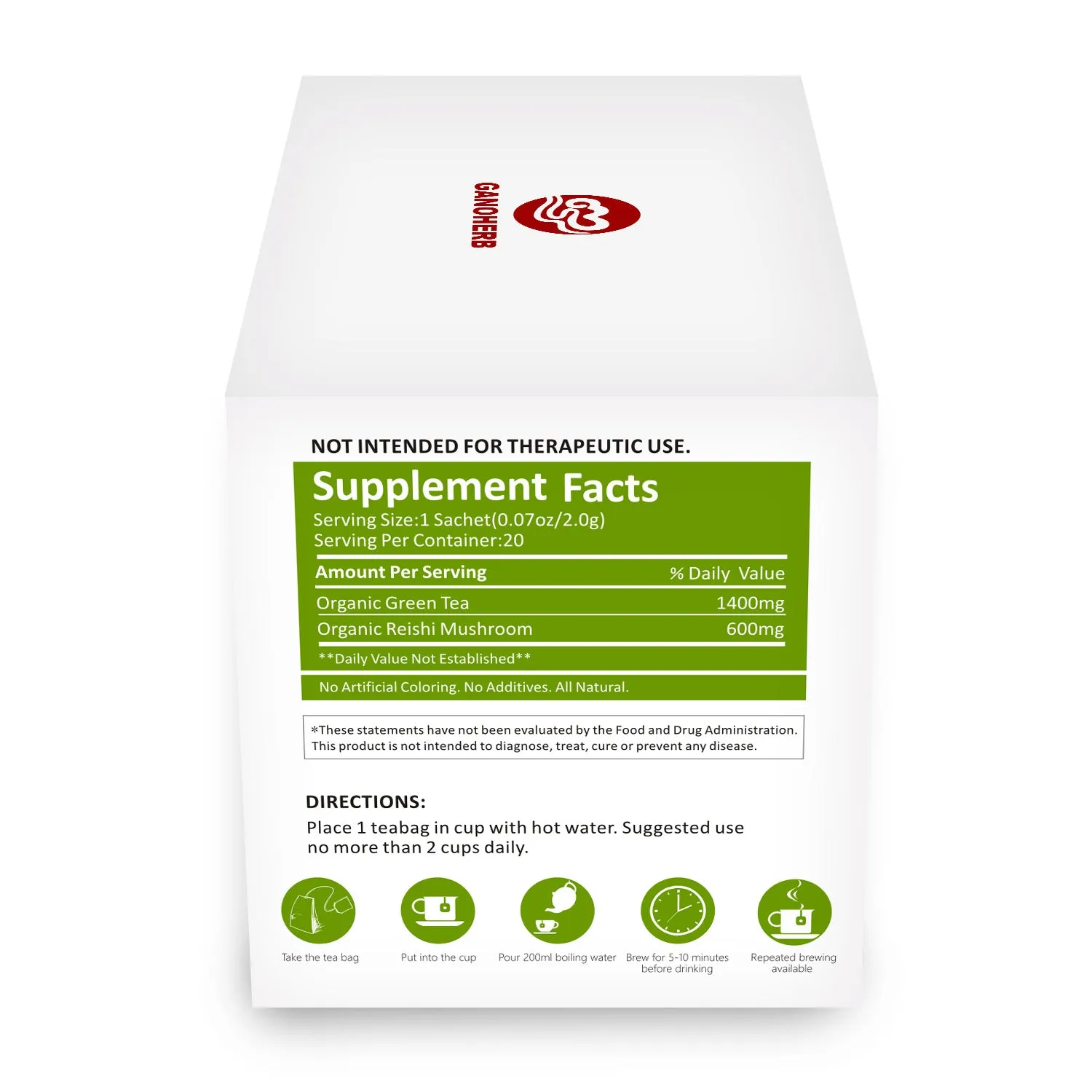 Immunity Boosters OEM Organic Ganoderma Tea Health Herbal Tea