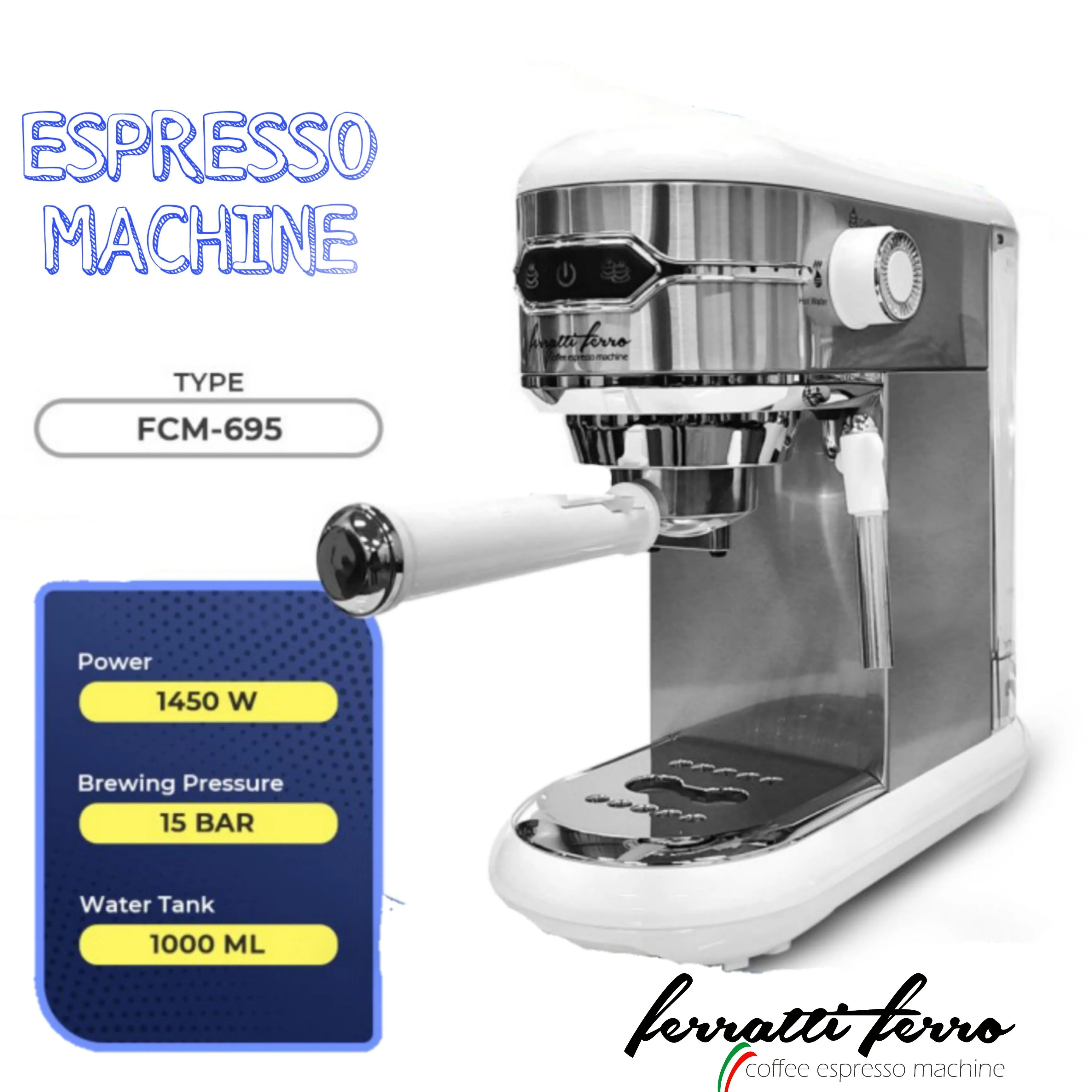 Mesin Kopi Espresso / Espresso Machine Ferratti Ferro FCM695