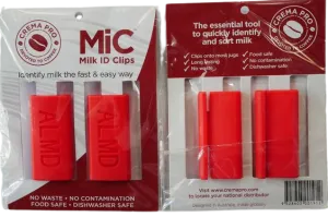 Milk Jug ID Clips Almond