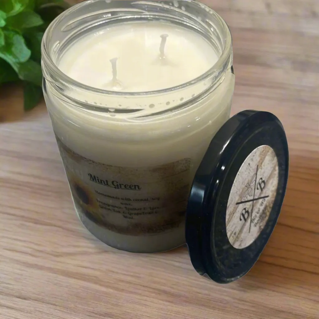 Mint Green Candle
