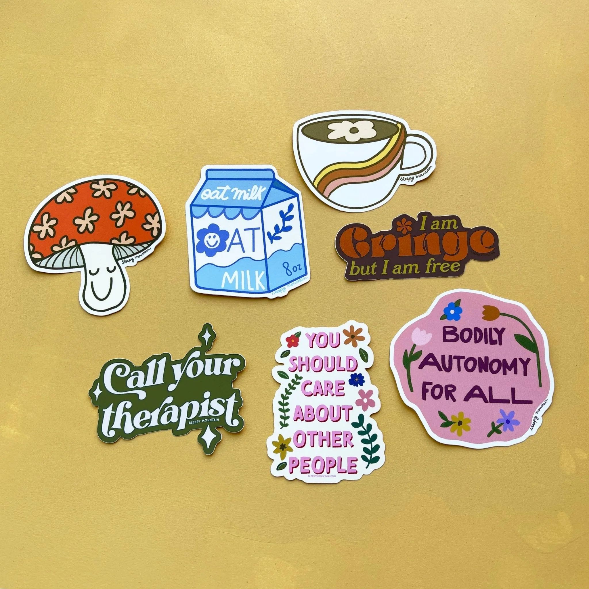 Oat Milk Carton Sticker