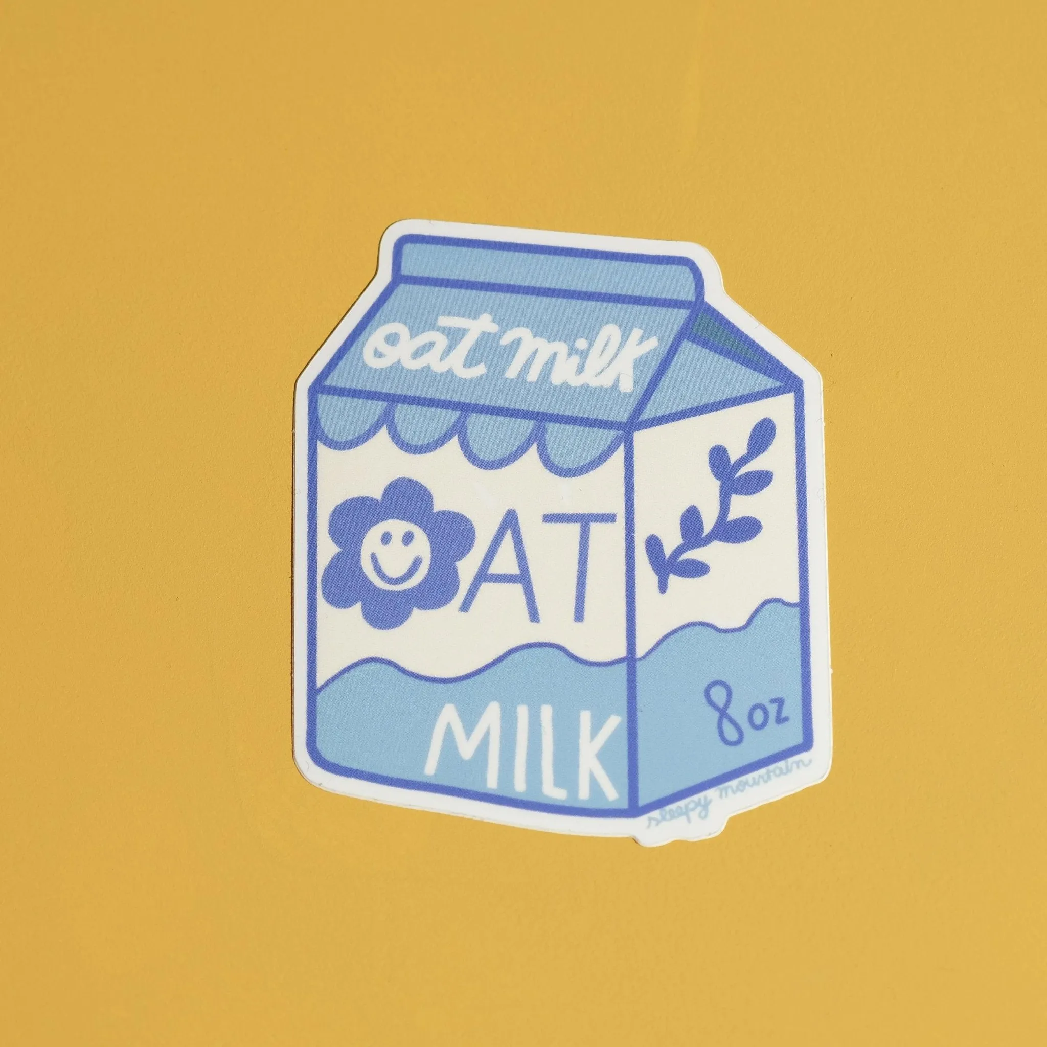 Oat Milk Carton Sticker