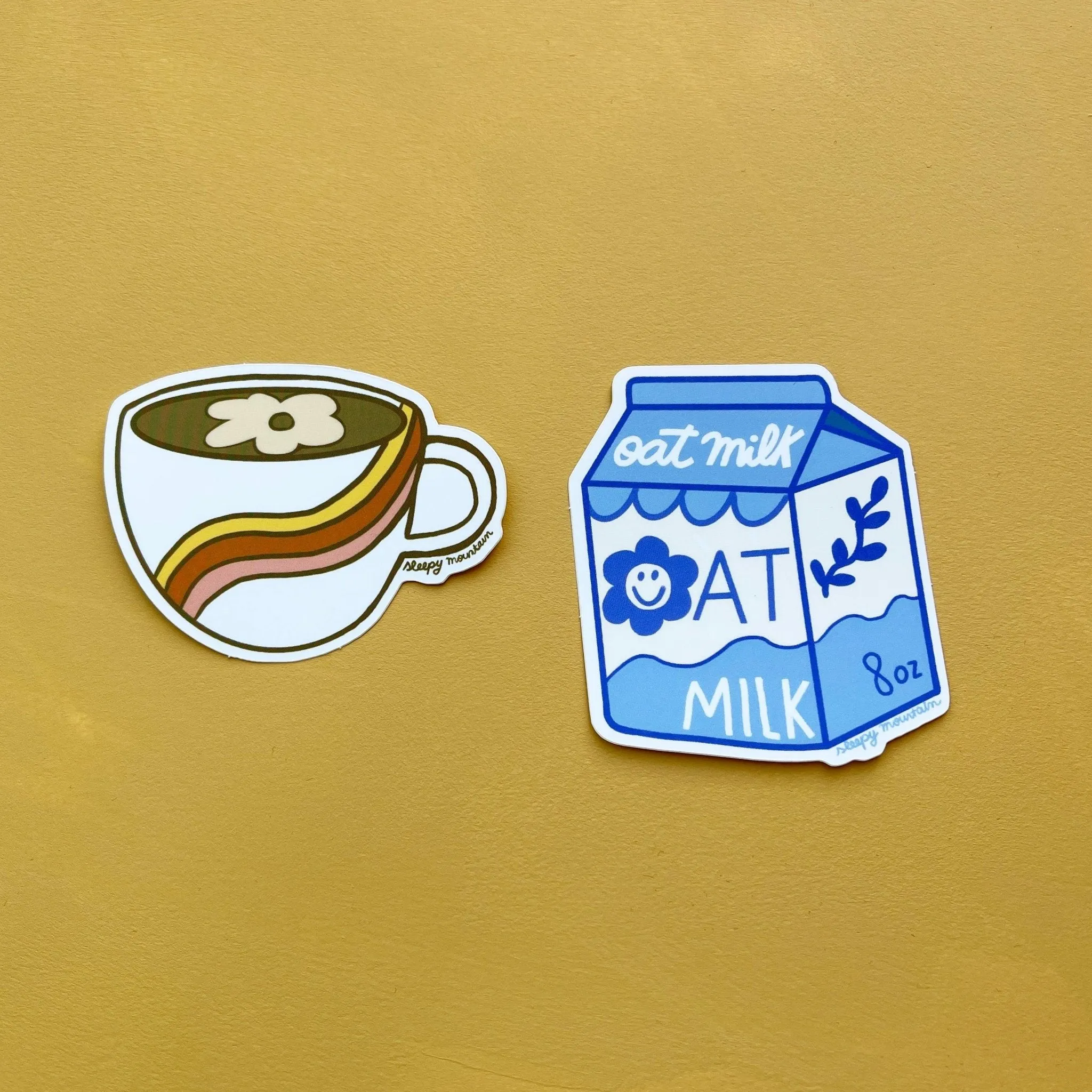 Oat Milk Carton Sticker