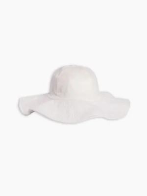 Seersucker Sun Hat - Coconut